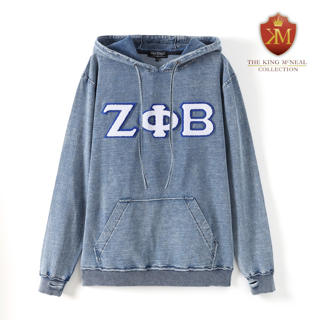 Zeta Chenille Denim Hoodie