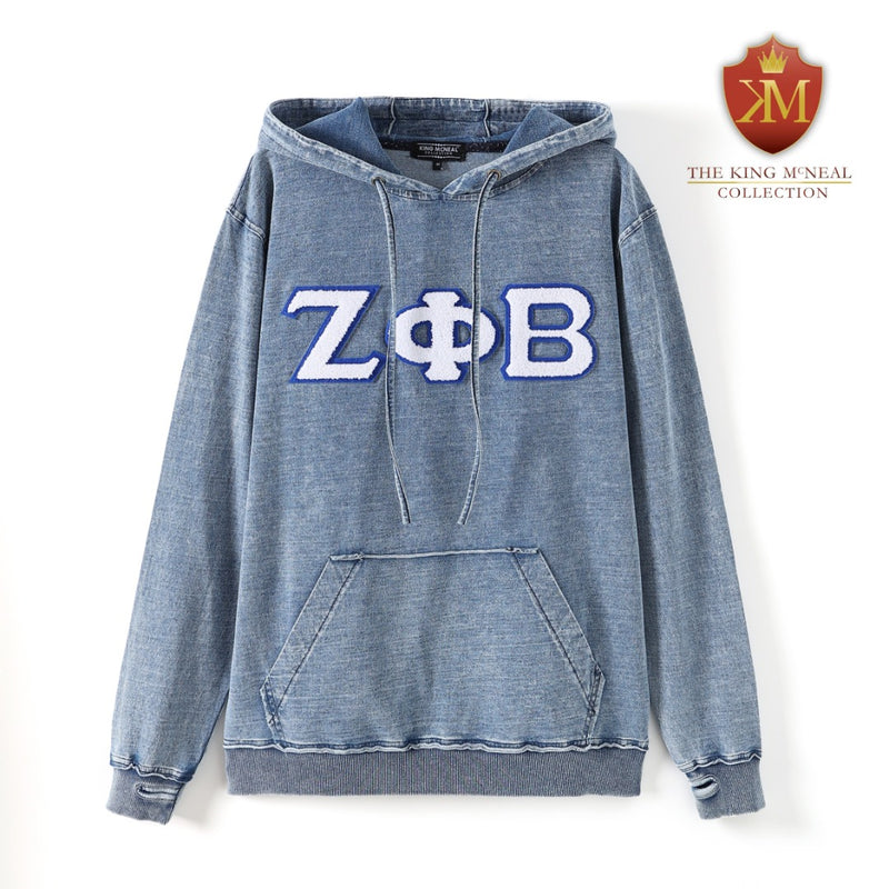 Zeta Chenille Denim Hoodie