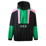 AKA Black Half Zip Windbreaker Jacket Read Description