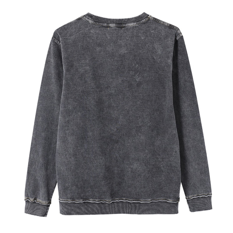 Alpha Denim Chenille Crewneck