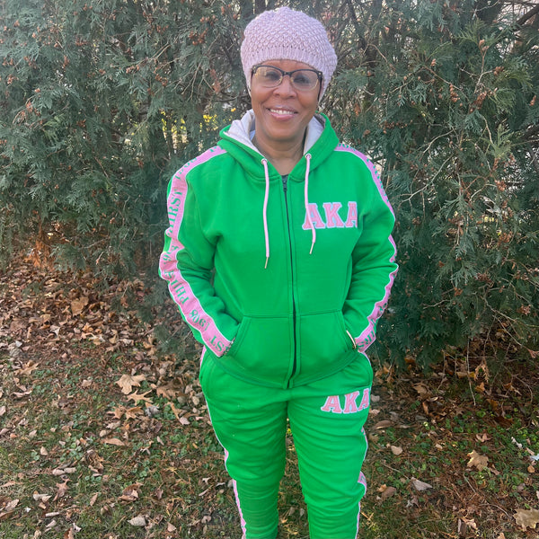 AKA Tapered Sweatsuit Jacket (Unisex Size)