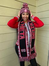 Delta Black Scarf And Hat Set