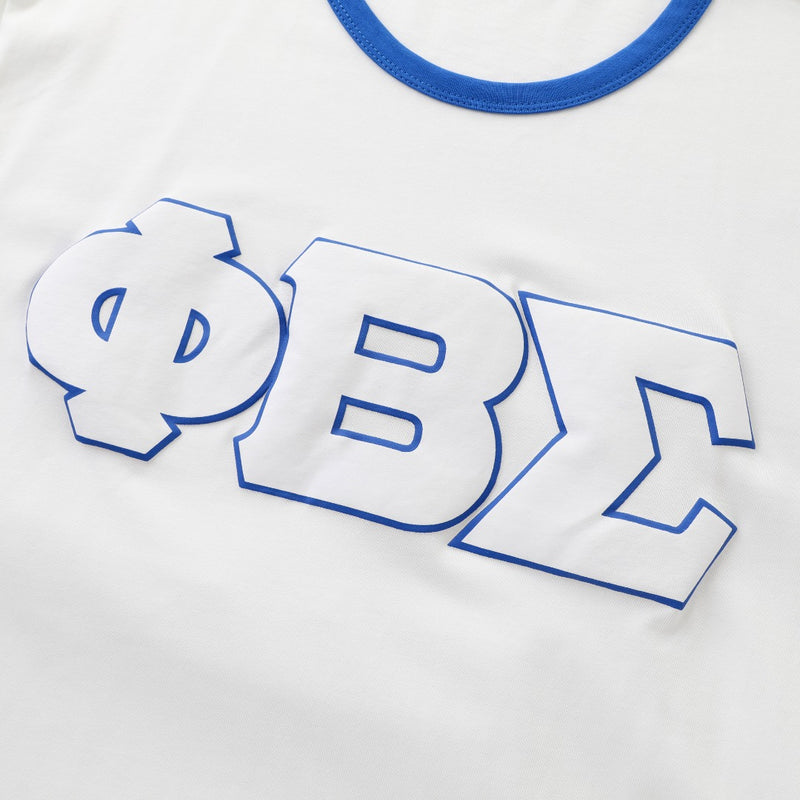 Sigma ΦΒΣ White Premium Ringer Shirt