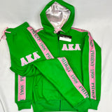 AKA Tapered Sweatsuit Jacket (Unisex Size)