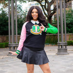 AKA Black Crest Chenille Crewneck (Unisex Size)