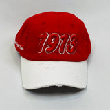 “1913” Delta Sigma Theta Red & White Hat
