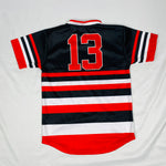 Delta Black Striped Baseball Jersey