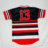 Delta Black Striped Baseball Jersey