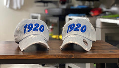 1920 Light Denim Zeta Phi Beta Distressed Hat