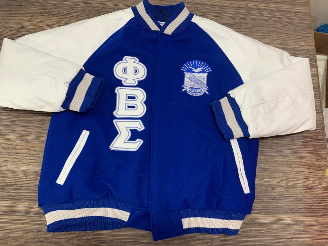 Sigma Wool and Leather Letterman Jacket