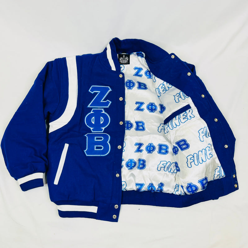 Zeta Wool and Leather Letterman Jacket