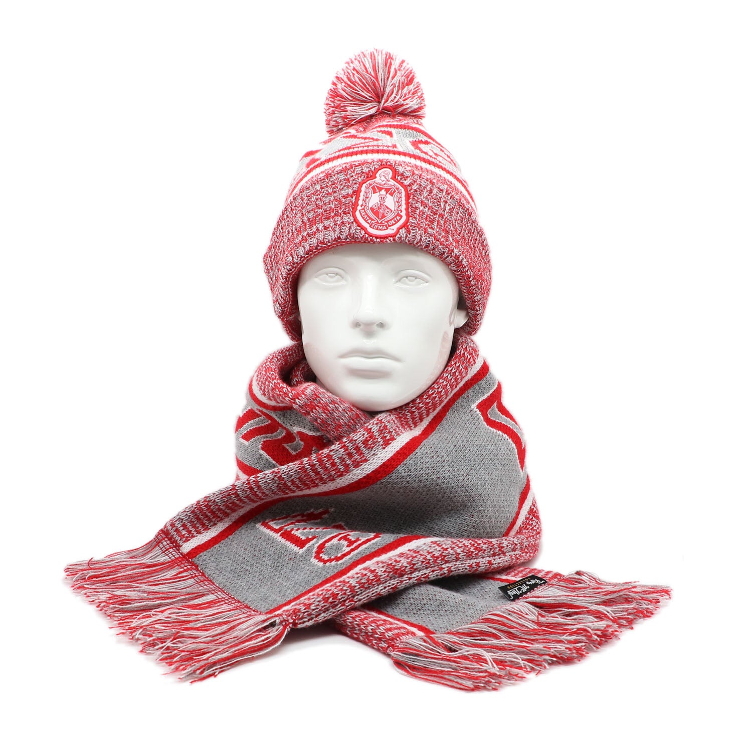 Delta Grey Scarf And Hat Set