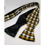 Black and Old Gold (Alpha Inspired) Knit Bow Tie II