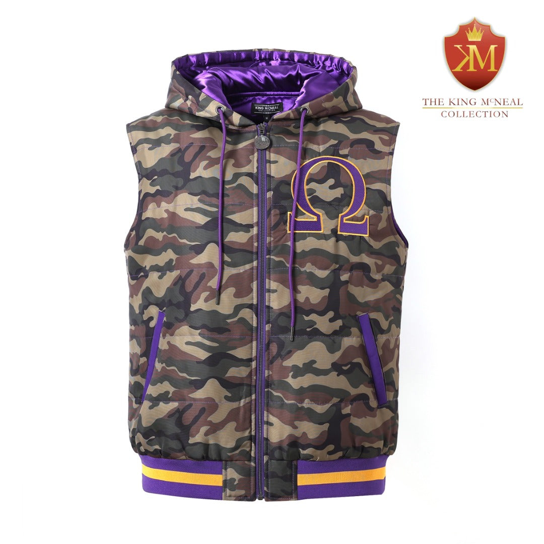 Omega Camo Hooded Vest