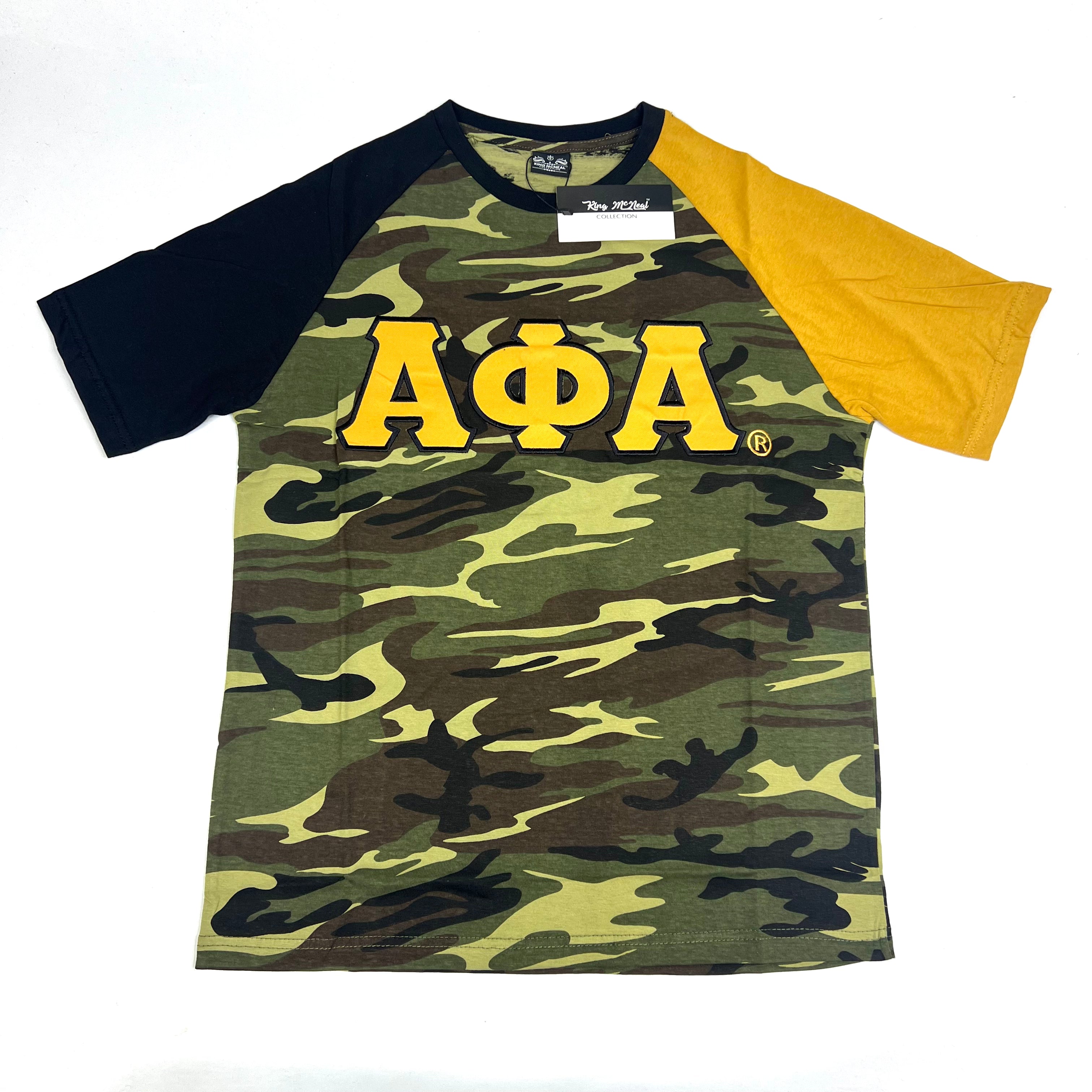 Alpha Camo Opposite Sleeve Premium Shirt