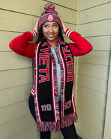Delta Black Scarf And Hat Set