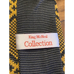Black and Old Gold (Alpha Inspired) Knit Tie