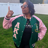 AKA Wool and Leather Letterman Jacket