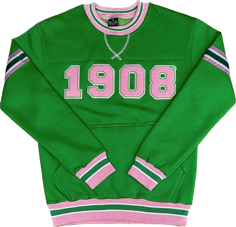 AKA 1908 Stripe Chenille Crewneck (Unisex Size)