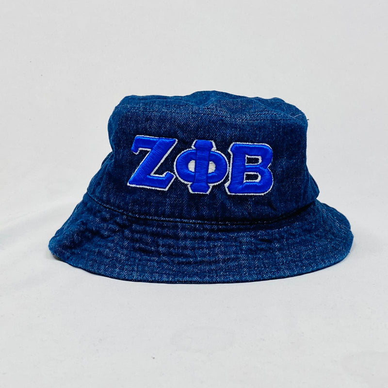 Dark Denim Zeta Phi Beta Bucket Hat