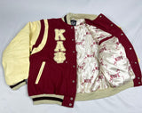 Kappa Krimson & Kream Wool Letterman Jacket