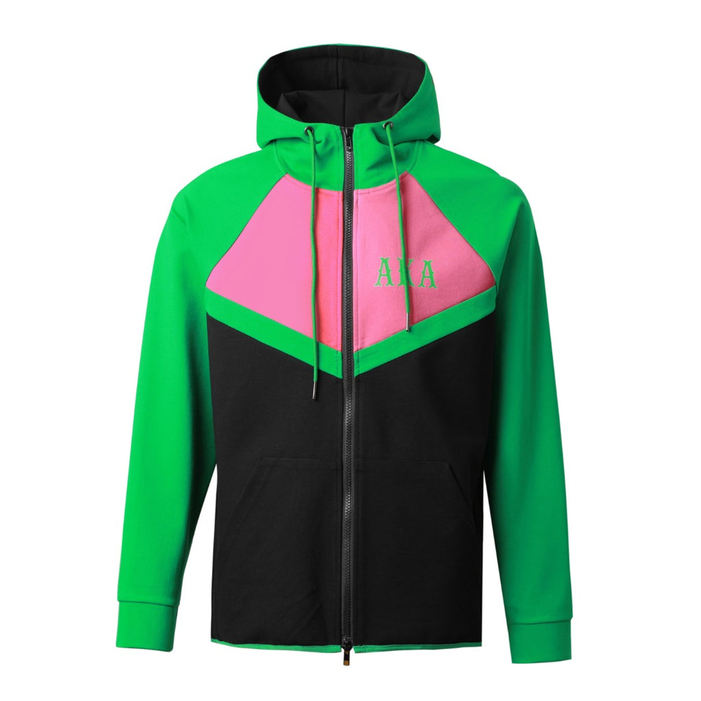 AKA Black Tech Fleece Jacket The King McNeal Collection