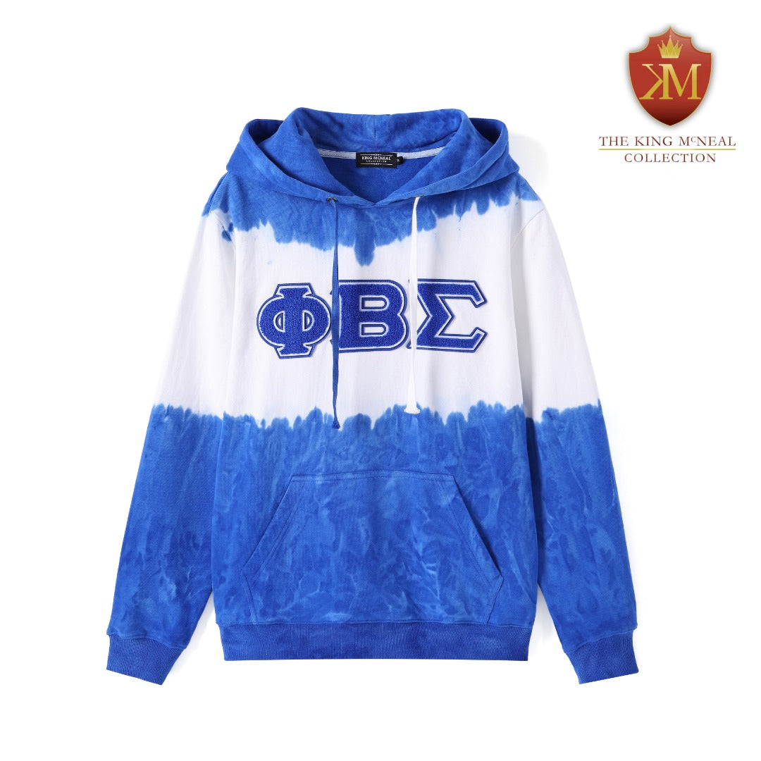 Phi Beta Sigma Tie Dye Chenille Hoodie