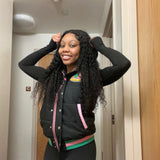 AKA Black Hooded Puffer Vest Sherpa Lining Read Description