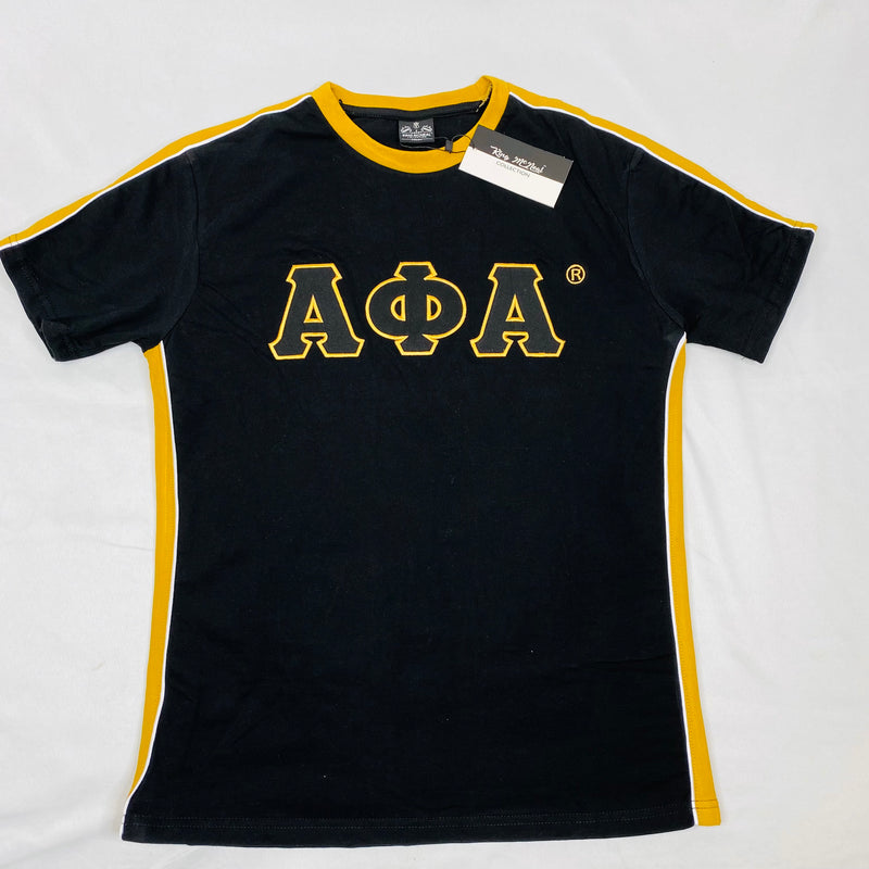 Alpha Black and Old Gold Premium Shirt