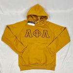 Alpha Gold Letter Chenille Hoodie