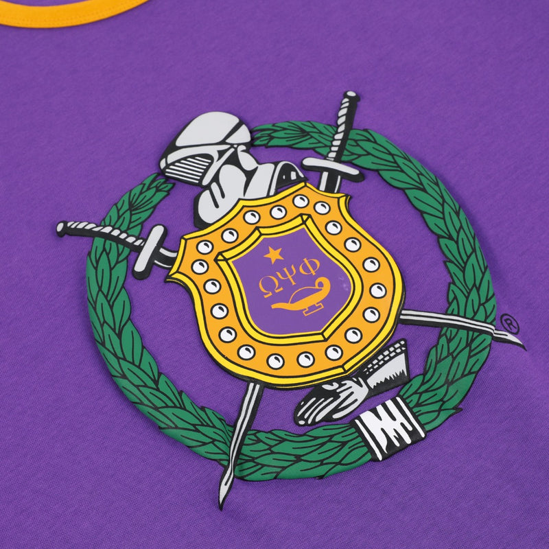 Omega Premium Purple Crest Ringer Shirt