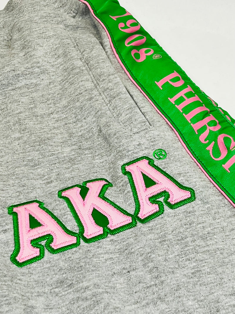 AKA Grey Tapered Sweatsuit Joggers (Unisex Size)
