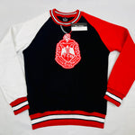 Delta Black Crest Chenille Crewneck