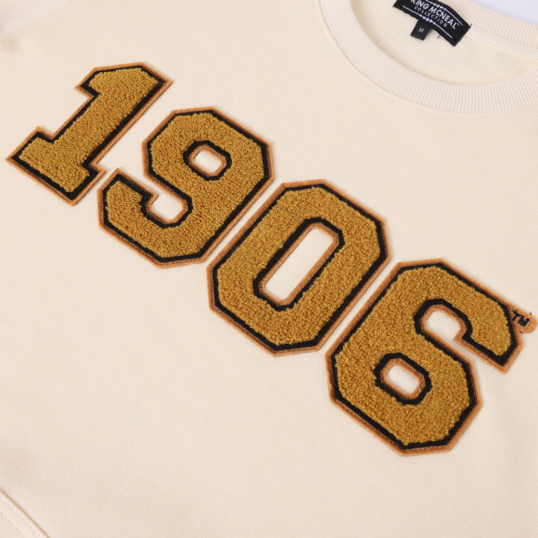 Alpha 1906 Neutral Chenille Pocket Crewneck