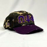 ΩΨΦ Camo/Purple Dad Hat