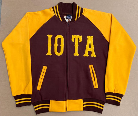 Iota Baseball Fleece Letterman Jacket