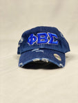 Dark Denim Phi Beta Sigma dad hat