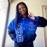 Zeta Black Faded Bomber Jacket (No Back Logo)