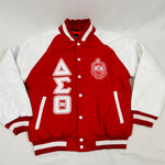 Delta Wool and Leather Letterman Jacket