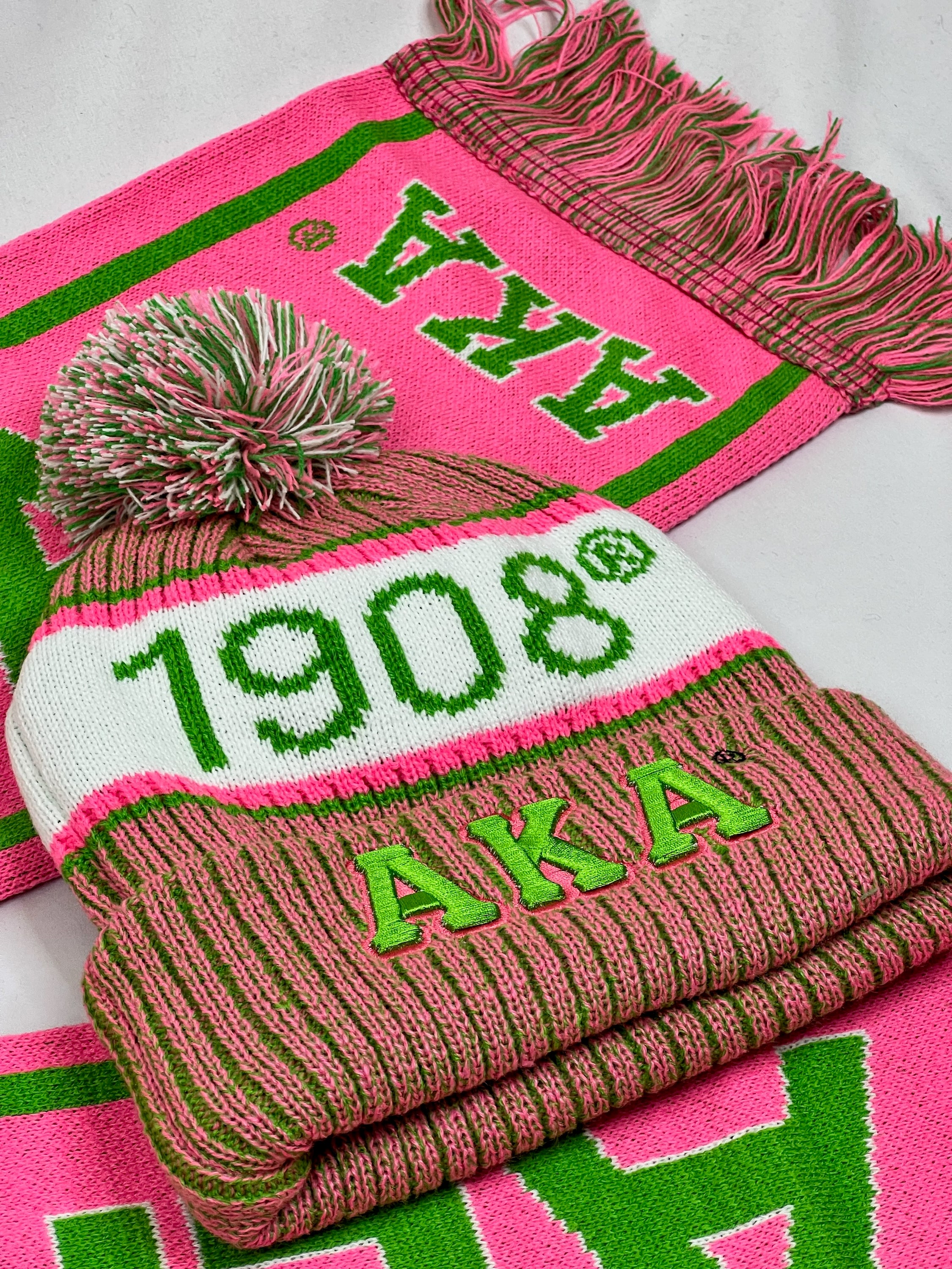 AKA Pink Scarf and One Hat