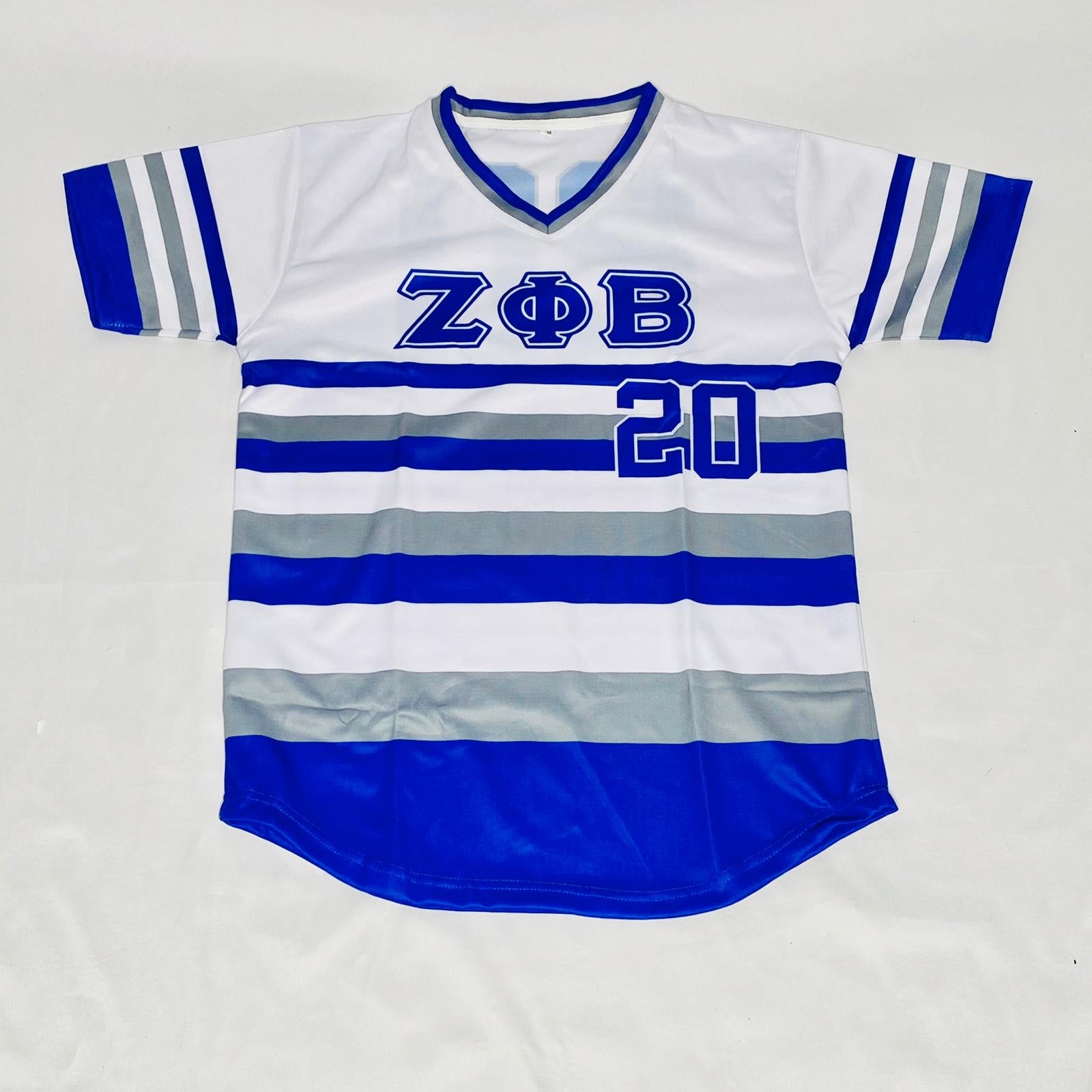 Zeta Phi Beta Striped Baseball Jersey