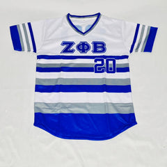 Zeta Phi Beta Striped Baseball Jersey