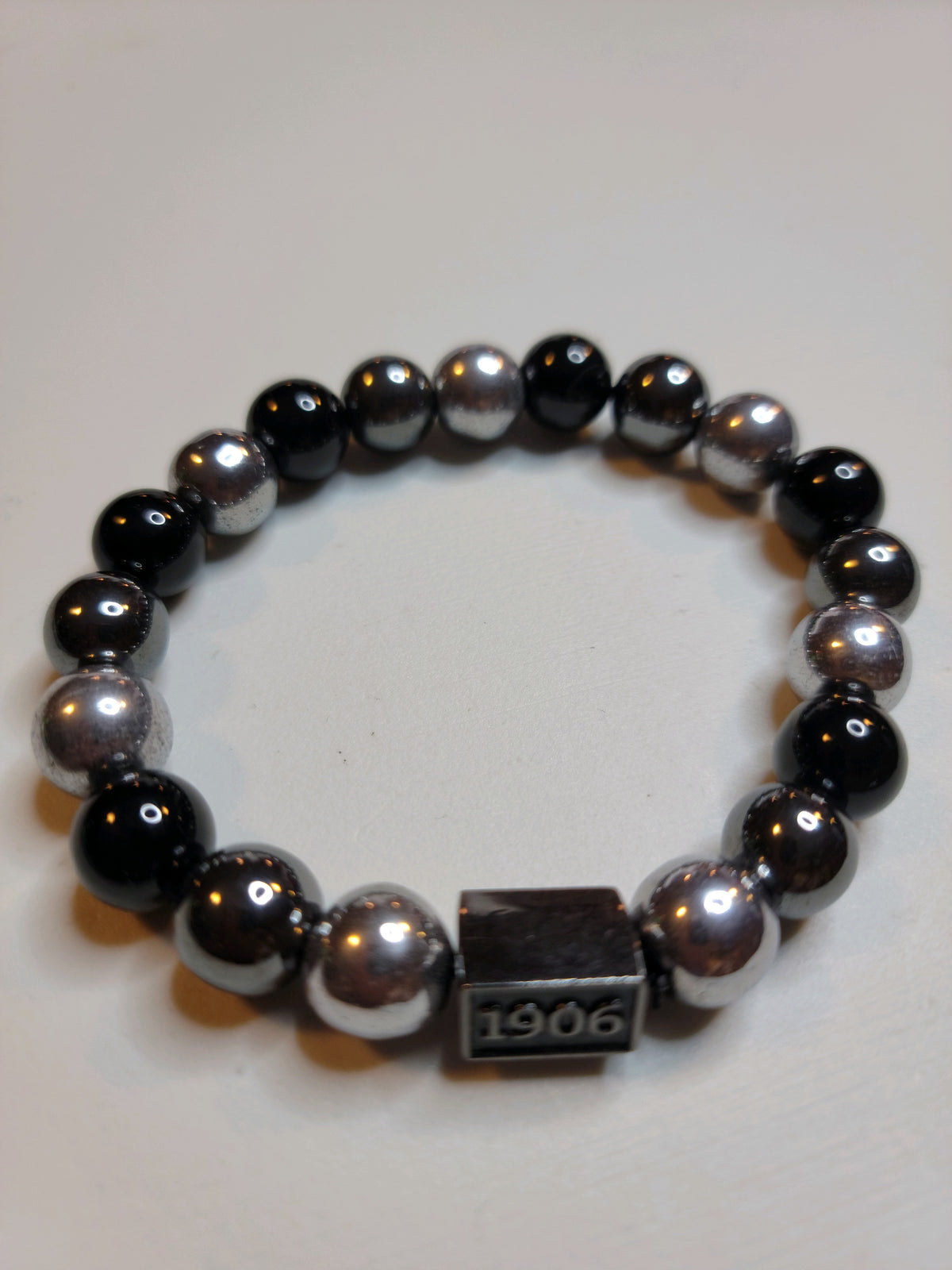 Alpha Black Hematite Bracelet