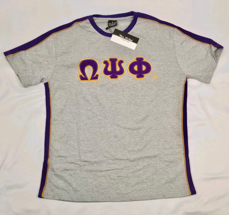 Omega Psi Phi Letter Grey Premium Shirt