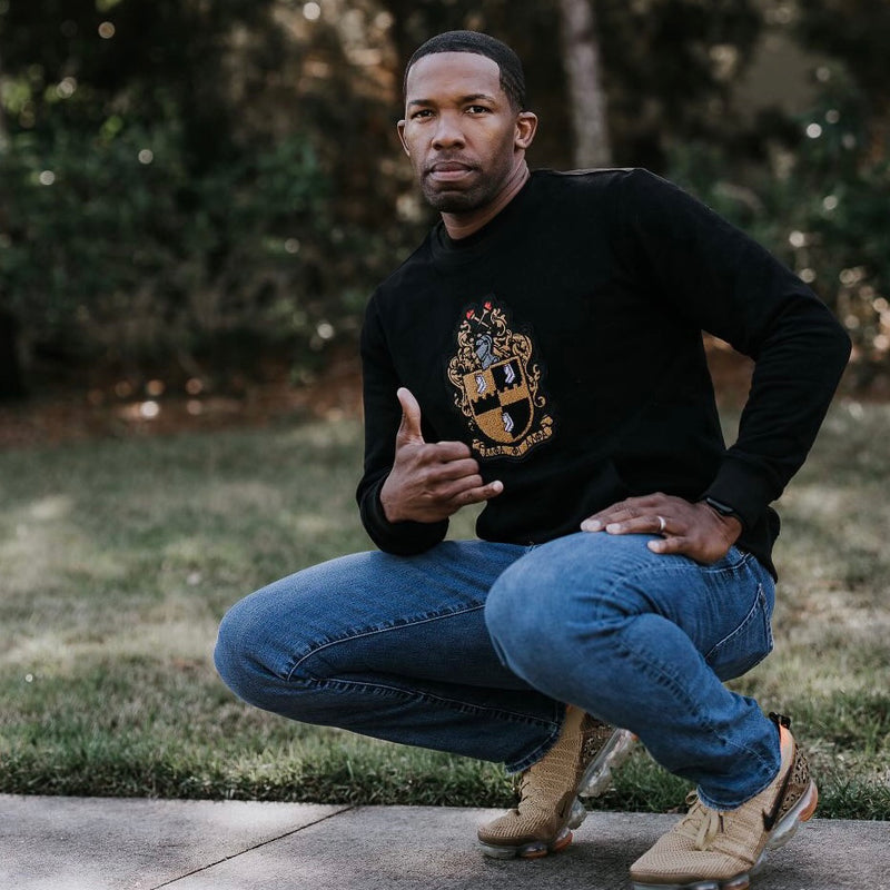 Alpha Phi Alpha Chenille Crest Pocket Crewneck