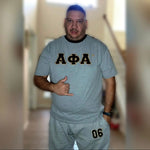 Alpha Phi Alpha Letter Grey Premium Shirt