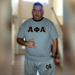 Alpha Phi Alpha Letter Grey Premium Shirt