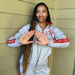 Delta Grey Tapered Sweatsuit Jacket (Unisex Size)