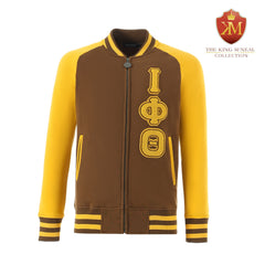 Iota Brown Varsity Fleece Jacket