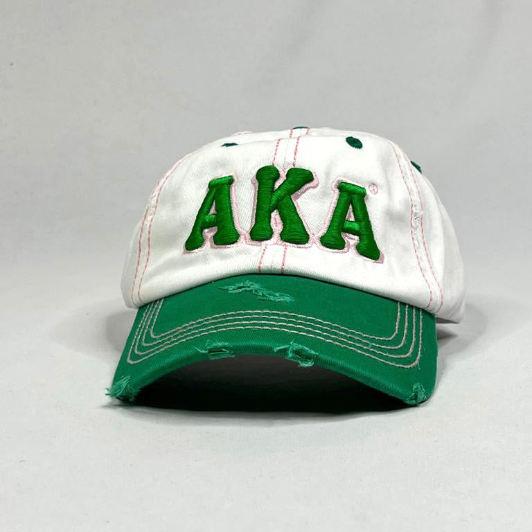 AKA White & Green m Hat